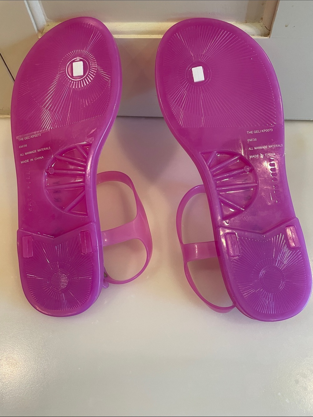 Katy Perry Collections Purple Jelly Sandals with Ice Cream Charms - Picture 6 of 6